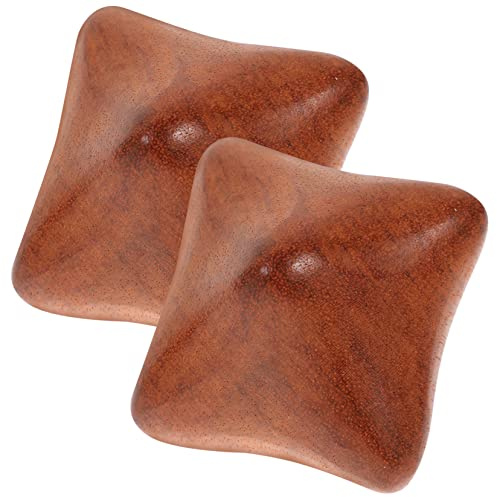 HAPINARY 2 Stück Massagekugeln zur Verbesserung der Handgeschicklichkeit und Kraft Natürlicher Holzball für Massage und Wellness zu Hause