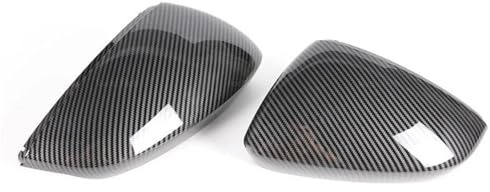 BHYYDS Für A&UDI A3 S3 RS3 8Y RS 3 2021 2022 2023 2024 Ersatz Carbon Fiber Rückspiegel Kappe Flügel Seite Spiegel Abdeckung Auto Spiegelkappen(Carbon Pattern)