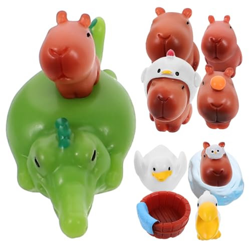 BESPORTBLE 10stücke Teiliges Miniatur Tierfiguren Aus Kunstharz Süße Kleine Tierstatue Dekoration Für Tisch Büro Und Mikrolandschaften Adorable Tiermodelle Für Kreative Dekoideen