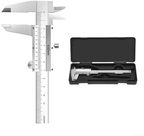 Eawfgtuw Per mini calibro a corsoio da 100 mm, piccolo calibro di profondità con vite di bloccaggio, struttura in acciaio ad alto tenore di carbonio per misurazione, uso domestico e