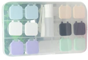 Homoyoyo Boîte à Lentilles de Contact en PP Étui Facile à Transporter et Solide Grosse Capacité pour Activités en Extérieur et Usage Quotidien