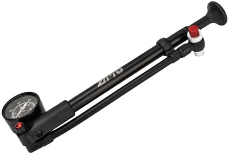 KIXZSAZ Mountainbike Gabel Dämpferpumpe, Fahrrad Dämpferpumpe mit Hochdruckventil und optischem Manometer, 300 PSI, T Griff