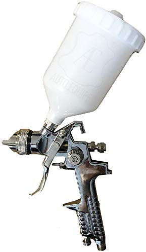 Pistola a spruzzo per colla, vernice etc. aerografo con serbatoio da 600 cc ugello da mm 1,7