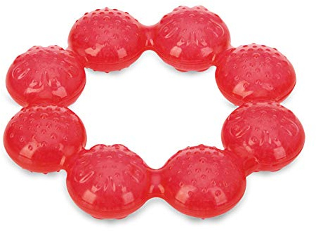 Nuby Pur Ice Bite Soother Ring Teether (Red)