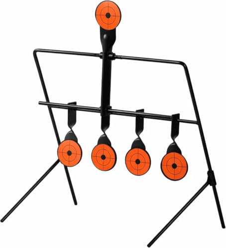 ARSUK Self-Resetting Airsoft Target – Heavy-Duty Metal Targets for BB Practice – Weatherproof Resetting Design for BBs and Airsoft Games – Suitable for Indoor & Outdoor Training