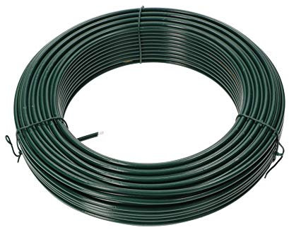KOTARBAU® Rollo de Alambre de Acero plastificado con Acabado en Verde, Ø 3,60 mm - 50 m, Alambre de Atar Flexible para floristería o jardín, para Plantas trepadoras y hortalizas, Bricolaje