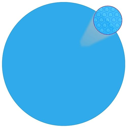 LAPOOH Poolöverdrag blå 417 cm PE, poolpresenning, poolbelysning, poolskydd, pooltillbehör, pool presenning – 92146
