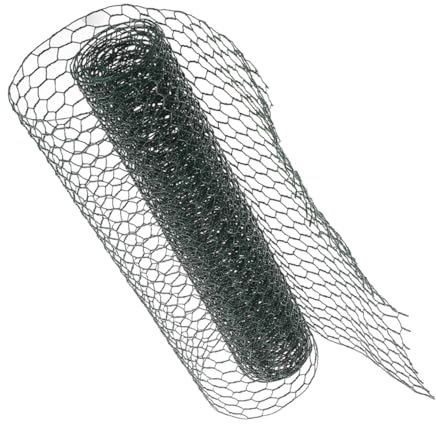 Sosoport 1rolle Verzinktes Hühnerdraht-gartenzaunnetz Hexagonales Drahtgeflecht Für Geflügel Und Garten Stabil Langlebig Für Tierhaltung Und Pflanzenumrandung