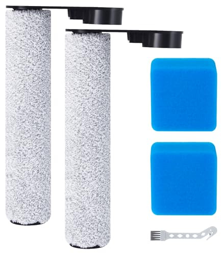 Fixbetter Rollenbürste und Filter Zubehörset für JONR ED12 Staubsauger, für Eureka NEW430 Nass Trockensauger, Ersatzteile inklusive 2 Bürstenrollen 2 Filter 1 Reinigungsbürste