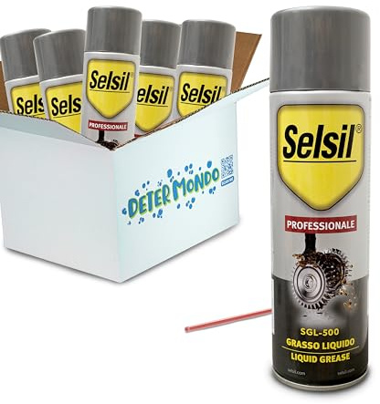 DETERMONDO Grasso Spray Lubrificante 500ml con Sistema Professionale Con Cannuccia Bomboletta Multiuso Evita Ruggine Usura Idrorepellente Senza Siliconi