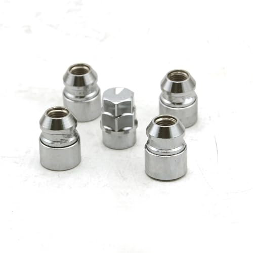 VBNYBA Radnabenmuttern Kompatibel Mit Toyota 4 + 1 Satz Auto-Stahl-Radsicherungs-Radmuttern Reifenschrauben Muttern Stehbolzen M12x1,5 Radnaben-Reifenschraubenbolzen