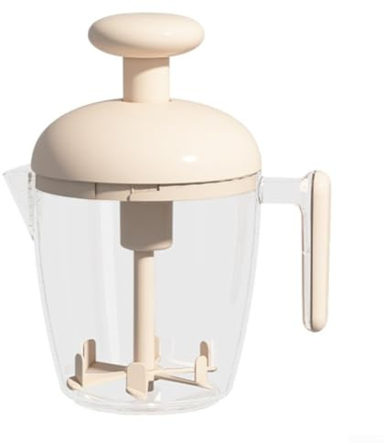 Taza mezcladora de huevos con batidor integrado y tapa a presión para agitar huevos sin ensuciar, panqueques para crema batida y aderezos de ensalada (helado)