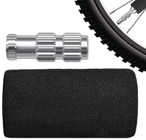 Cykelventiladapter – däckuppblåsningsmunstycke med svampskydd – cykelpump adapterventil | för Road Mountain däckkompressor shop mekaniker