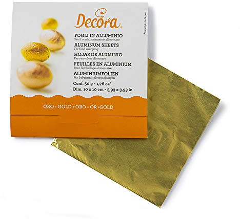 Decora 0796202 CF 150 Fogli Oro 50 G 10 X 10 Cm
