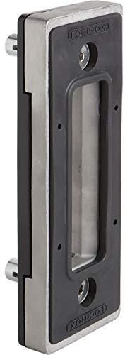 LOCINOX SSKZ QF Tôle de porte coulissante SSKZQF en acier inoxydable Argenté 195 x 70 x 22 mm