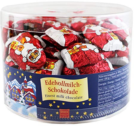 Storz Mini-Santa Edel-Vollmilchschokolade, 75 stück