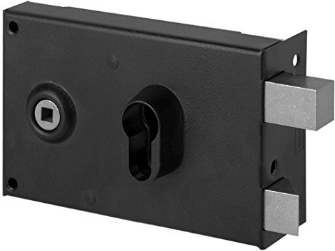 Abus FE9762107A SA H CE D Serrure en applique avec poignée/horizontale avec fermeture à clé pour ouverture extérieur droite 88 x 140
