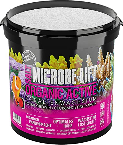 MICROBE-LIFT Organic Active – havssalt för färgglada koraller och förbättrad tillväxt, 10 kg