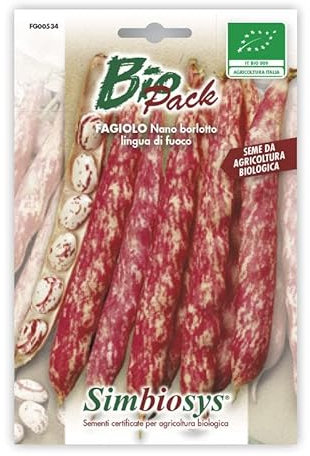 SEMENTI BIOLOGICHE PER ORTAGGI IN BUSTINA AD USO AMATORIALE (FAGIOLO NANO BORLOTTO)
