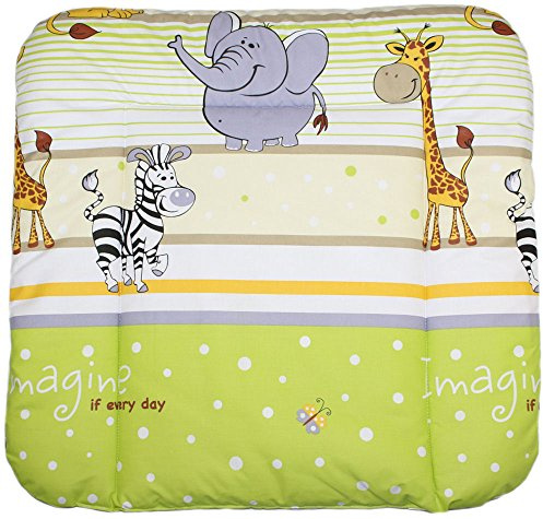 Baby Auflage Wickelauflage - SAFARI GRÜN - 70x50 cm 70x70 cm 70x85 cm Wickeltischauflage 70x50 cm