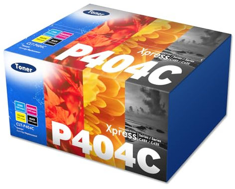 4er-Pack CLT-P404C P404C CLT K404S Multipack Toner für samsung C480W Xpress SL C480FW C430W C48X C480 C430 C480FN CLT-K404S CLT-Y404S CLT-C404S CLT-M404S C43X Series (Schwarz Cyan Gelb Magenta)