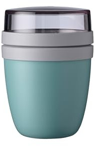 Mepal – Pot à déjeuner Ellipse mini – Nordic green – bol à muesli pratique 300 ml, pot à yaourt, boîte à déjeuner – convient au congélateur, au micro-ondes et au lave-vaisselle