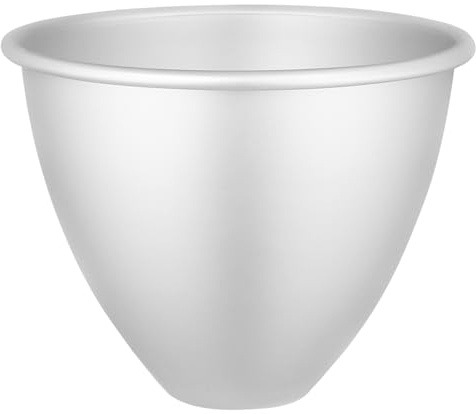 YARNOW 6 Pouces en Aluminium Demi-Cercle Profond en Mousseline de Soie Moule à Gâteau Poupée Princesse Robe Moule à Gâteau Pudding Moule de Cuisson Ustensiles de Cuisson