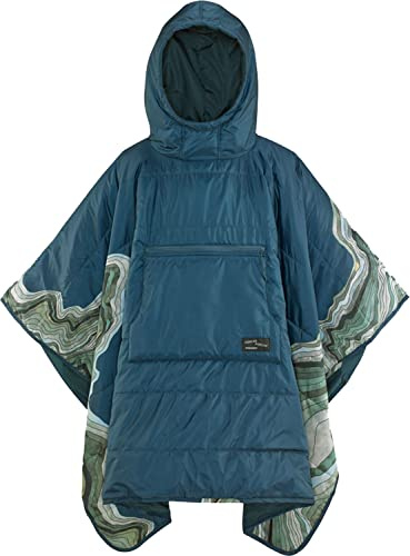 Therm-a-Rest Cascade Designs Honcho Poncho(TM) - Decke und Poncho in einem, Farbe:Topo Wave