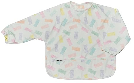 Loulou Lollipop Long Sleeve Mess Free Waterproof Bibs, For Baby Boys And Girls 6 36 Months, Machine Washable, Travel Friendly (Gummy Bears)