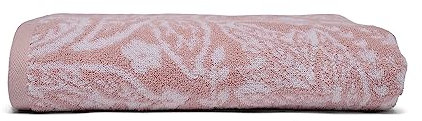 Dreams & Drapes Pink Floral Bath Sheet – 90 x 150cm – 100% Cotton – Soft & Absorbent – Botanical Vintage Print – Large Bathroom Towel for Spa or Shower