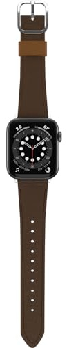 OtterBox Symmetry Cactus Leather Watch Band for Apple Watch 44/45/46mm, Replacement Durable Soft Touch Strap for Apple Watch, Brown