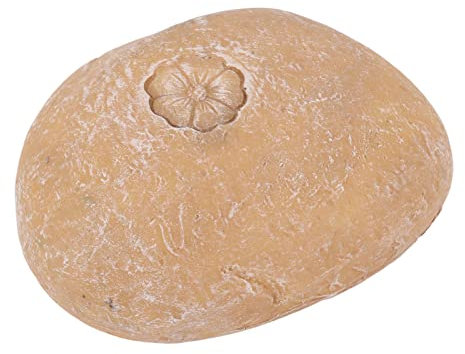 NOENNULL Haustier-Gedenkstein den Garten, Schriftzug, Simulation, Kieselsteine, Haustier-Grabmarker Hunde und Katzen (Kleiner Blumenstein Sandgelb)