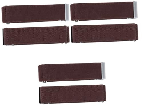 WRITWAA 3paare Hemd Ärmelhalter Unisex Rutschfeste Chinlon Armbänder Für Männer Und Frauen Kaffee Praktisch Und Langlebig Für Alltag