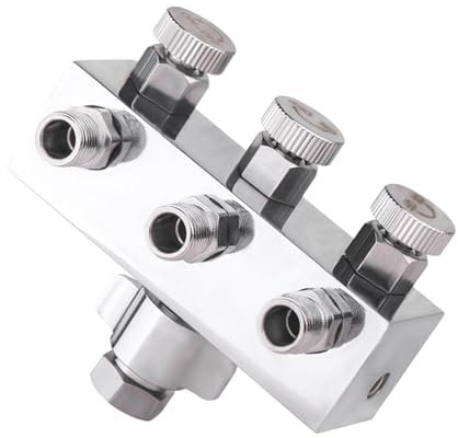 kowaku Airbrush-Adapter-Zubehör, Airbrush-Schlauch-Reparaturwerkzeug, Airbrush-Trennverbinder, 1 in 3 Out