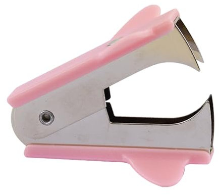 FLEXMAN Heftklammerentferner, Ergonomisches Werkzeug Zum Entfernen von Heftklammern aus Metall, Heftklammerzieher für Zimmerei, Bauwesen, Heimwerkerprojekte (Sakura-Rosa)