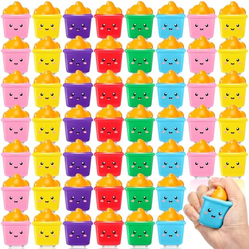 HyDren 24 Pcs Mini Dumpster Stress Relief Balls Bulk for Adults Coworker Team Gift Dumpster Anxiety Relief Gift PU Stress Balls Office Desk Accessories