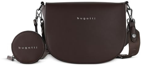 bugatti Umhängetasche Schultertasche Almata Crossbody Bag Brown dunkelbraun