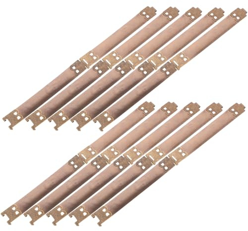 AUTSUPPL Telaio Flessibile per Borsa Portamonete Fai da Te 10 Pezzi Oro | Ferro, Piccolo Bullone Incluso, per Borse Chiusura e Lavori Creativi su Pelle, Tessuto, Tela
