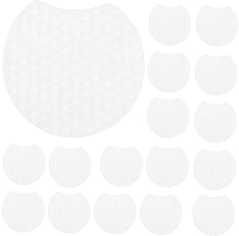 PENIKOKO 900 Stück Dicke Make Up Entferner Pads Halbrunde Vliesstoff Kosmetikpads mit Passender Größe Sanfte Reinigung für Empfindliche Haut Einweg Gesichtspads mit Perlentextur für Tägliche Anwendung
