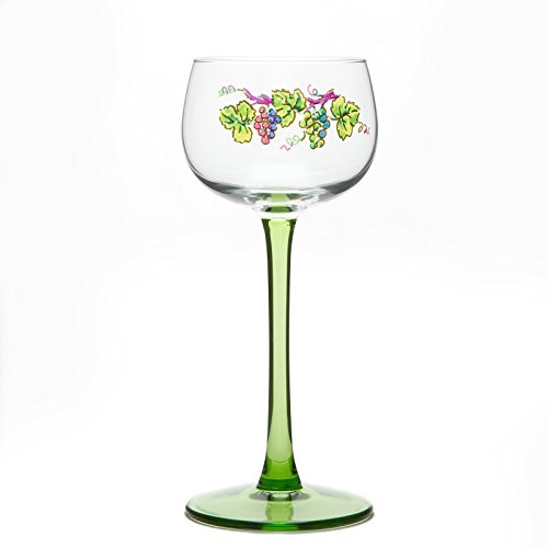 Böckling 6 Verres à Vin d'Alsace décor VIGNOBLE