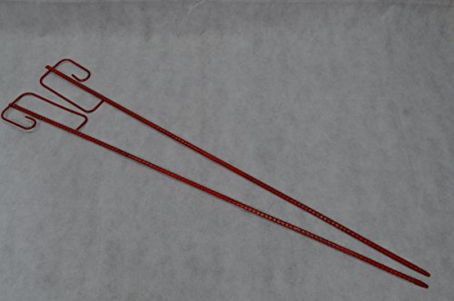 2 Stück Einschlagpfosten Haltepfosten 130 CM Für Ketten Warnband Warnzaun Absperrung Absperren