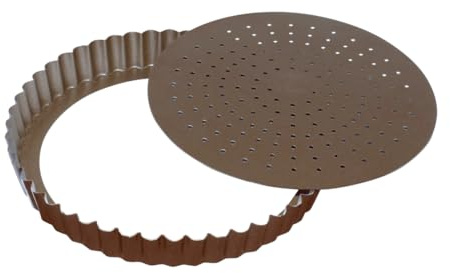 GOBEL Moule à tarte 28 cm fond mobile perforé anti adhérent 226419