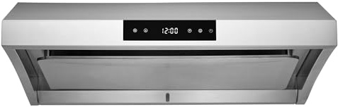 Hauslane Range Hood 30 Under Cabinet, 950 CFM Kitchen Range Hood | Steam Auto Clean Vent Hood, 6 Speed Kitchen Hood with Touch Panel | Stainless Steel Range Hoods Chef Series PS38