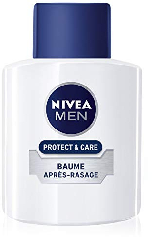 NIVEA MEN Protect & Care Feuchtigkeitsspendender After Shave Balsam (1 x 100 ml), After Shave Pflege, angereichert mit Vitamin E & Aloe Vera, beruhigende Gesichtspflege für Männer