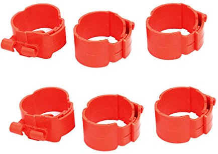 Aexit 50mm dia 35mm breite zentrale klimaanlage rohrclip klemme rot 6 stücke (b4f52c2d5757dd9429821994ec025f71)