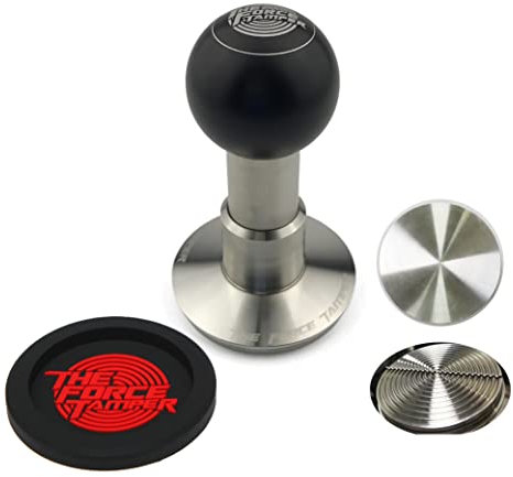 The Force Tamper Automatic Impact Coffee Tamper Adjustable Const Pressure and Autoleveling RIPP-Distribute Set New (Ball, 53.00mm)