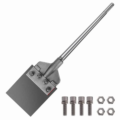 ANBULL SDS MAX Floor Scraper, with 25 Long Handle and 6 Heavy Duty Blade for Wide Tile Thinset Grout Adhesive Wallpaper Wood Linoleum Flooring Removal Tool