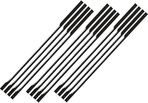 12pcs de scie à chantourner Lames Épinglé Bois de Coupe for Dremel Moto Saw (Taille : Fine Wood)