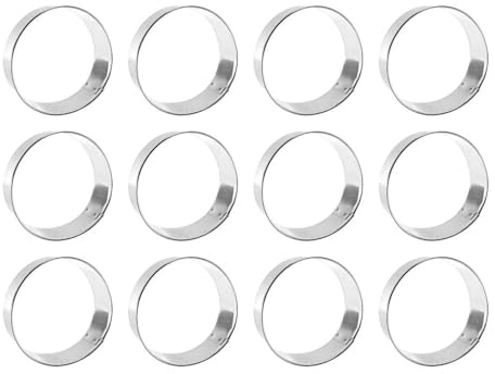 1 Dozen/12 Count Circle Round 3 Inch Cookie Cutters from The Cookie Cutter Shop – Tin Plated Steel Biscuit Cookie Cutters