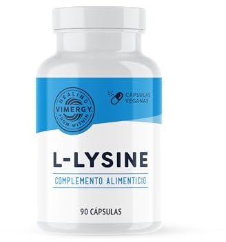 Vimergy L-Lysine 500MG Kapslar, 90 Portioner – L-Lysin Essentiell Aminosyra – Vegansk Kapsel Gjord utan Geleringsmedel – GMO-Fri, Glutenfri, Inget Gelatin, Kosher (90 St)